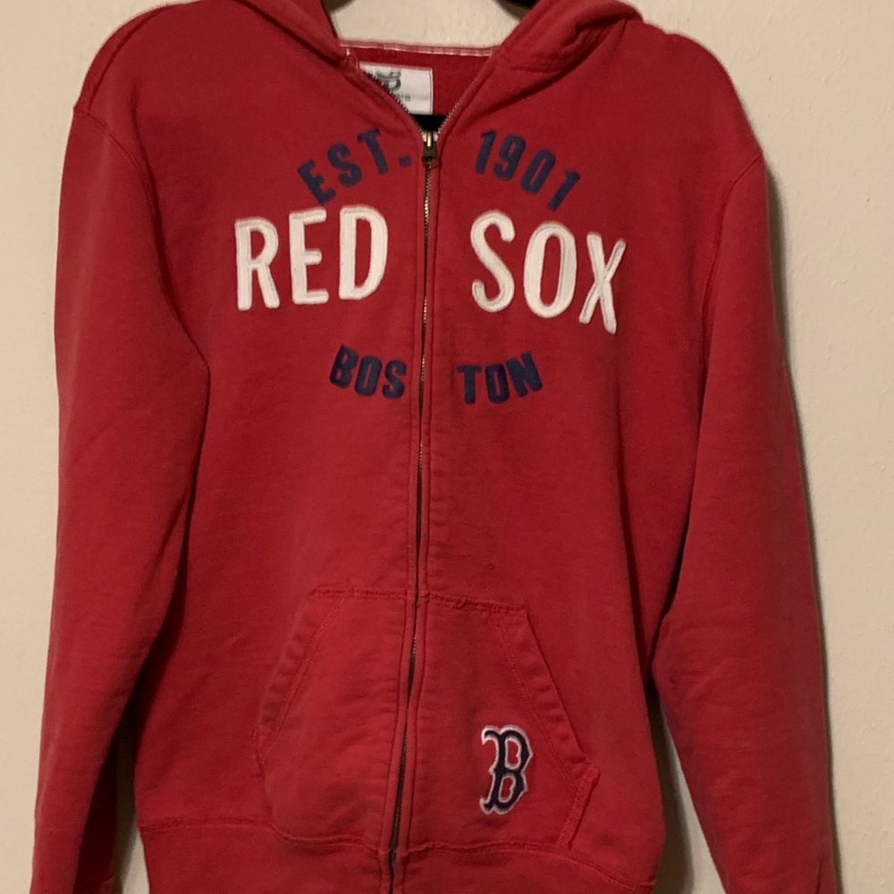 Boston Red Sox hoodie zip up jacket size XL